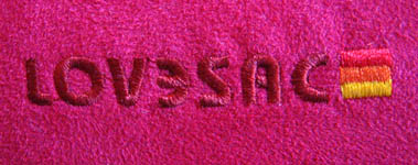 LoveSac Logo on Sactional